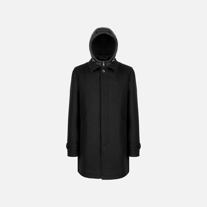 Long coat MONREALE MAN Black | GEOX