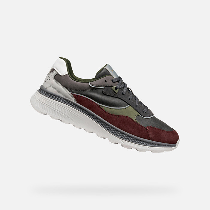 Low top sneakers SPHERICA ACTIF X1 MAN Graphite/Wine | GEOX