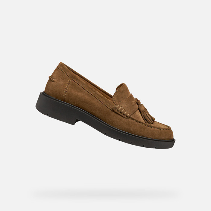 Suede loafers SPHERICA EC1 WOMAN Mud | GEOX