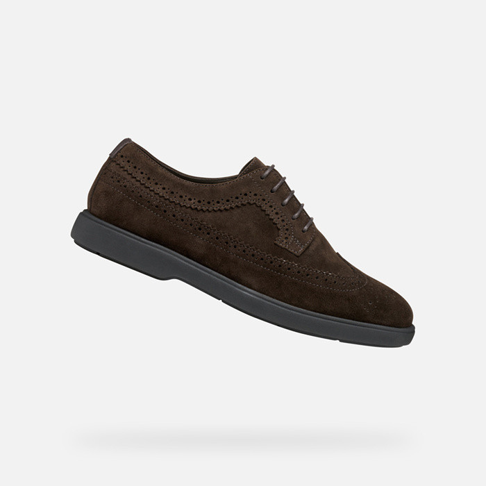 Suede shoes SPHERICA EC17 MAN Dark Brown | GEOX