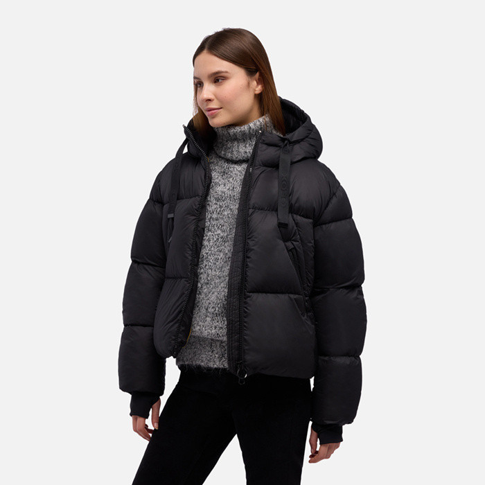 Quilted parka SPHERICA WOMAN Black | GEOX