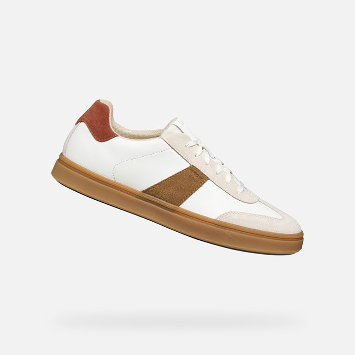 Low top sneakers BALTMOORE MAN White/Rust | GEOX
