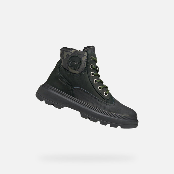 Mid calf boots KIDDARTAH   BOY Black/Military | GEOX