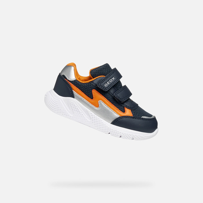 Low top sneakers SPRINTYE TODDLER BOY Navy/Orange | GEOX