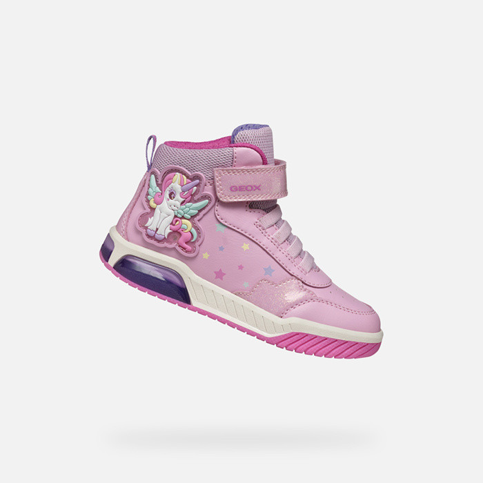 Shoes with lights INEK GIRL Pink/Multicolor | GEOX