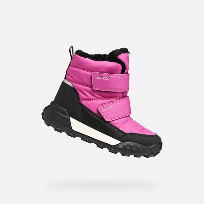 Winter boots TREKKYUP ABX JUNIOR Fuchsia/Black | GEOX