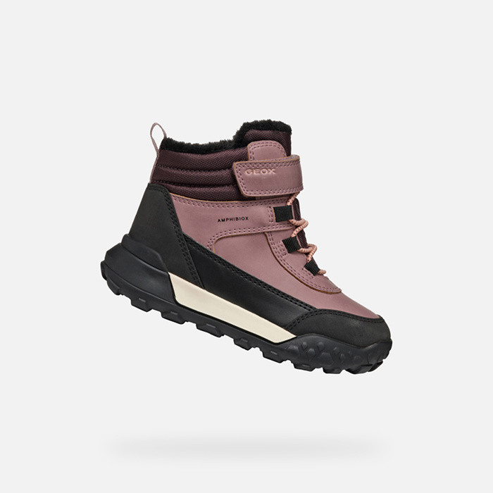 Winter boots TREKKYUP ABX JUNIOR Dark Rose | GEOX