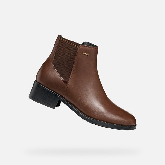 Waterproof ankle boots CAMEXIA ABX WOMAN Brown | GEOX