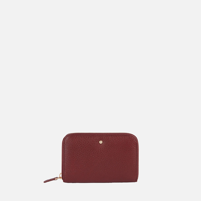 Wallet with zip WALLET WOMAN Bordeaux | GEOX