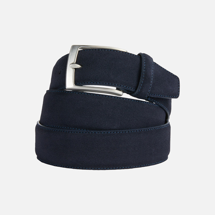 Leather belt BELT MAN Navy | GEOX