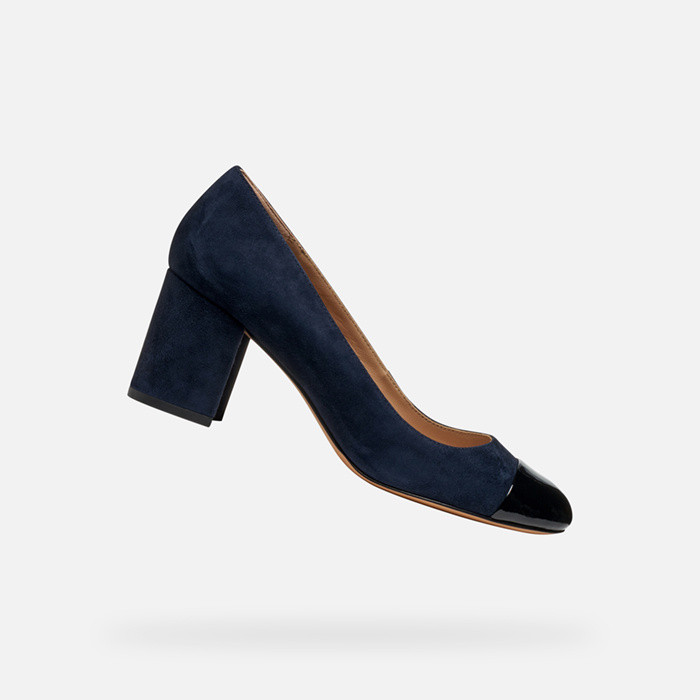 Medium heel pumps VIRNILISA 65 WOMAN Dark navy/Black | GEOX