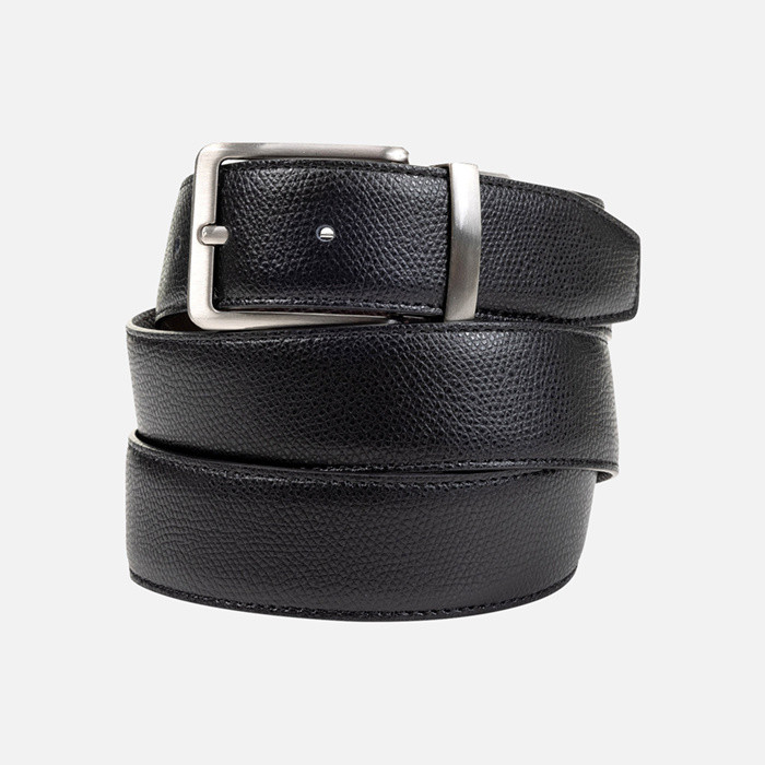 Leather belt BELT MAN Black/Coffee | GEOX