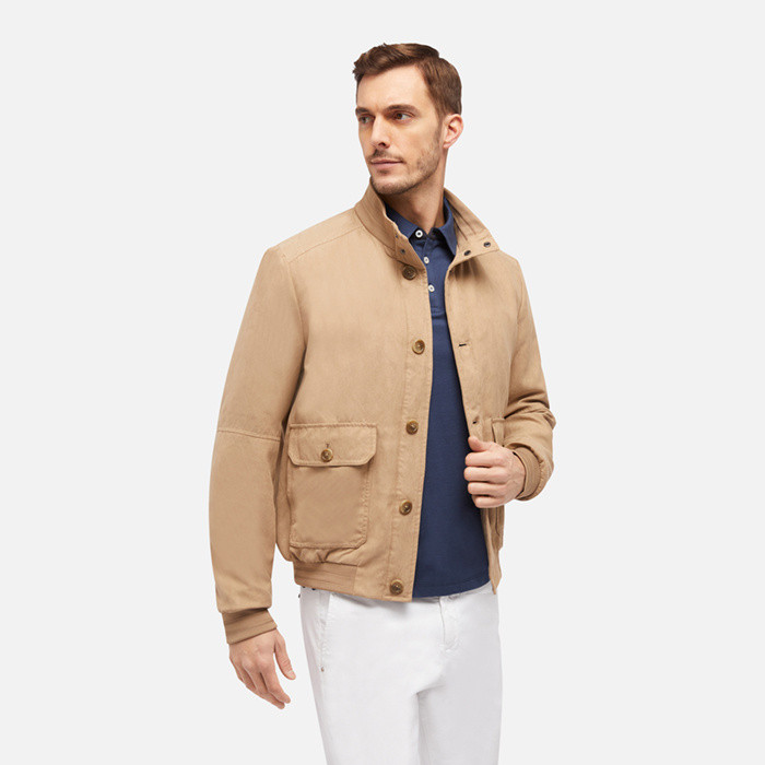 bomber jacket BLAINEY MAN Nougat | GEOX