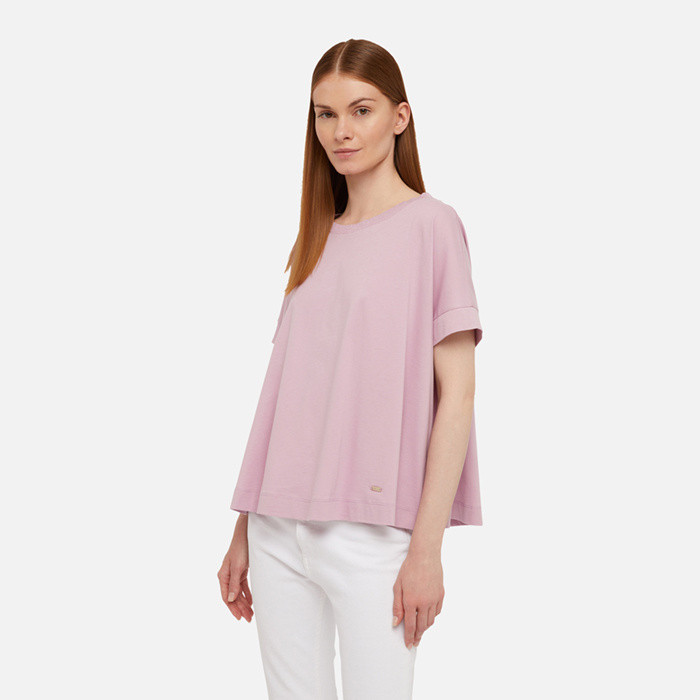 t-shirt T-SHIRT WOMAN Dawn Pink | GEOX