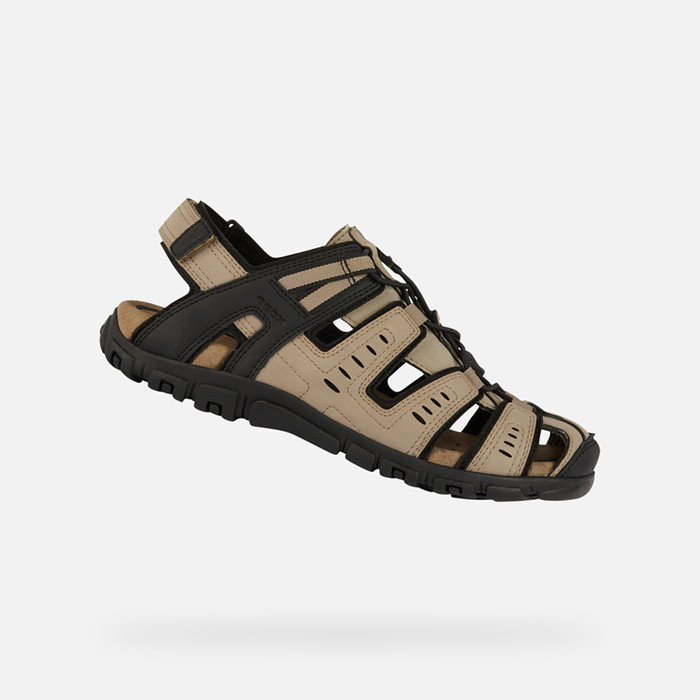 Closed toe sandals STRADA MAN Light Taupe | GEOX