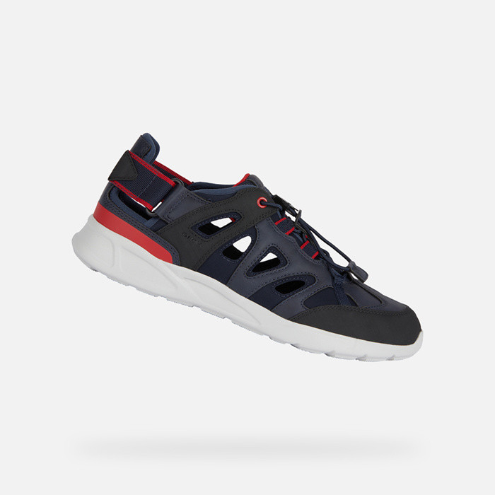 closed toe sandals SANZIO MAN Navy | GEOX