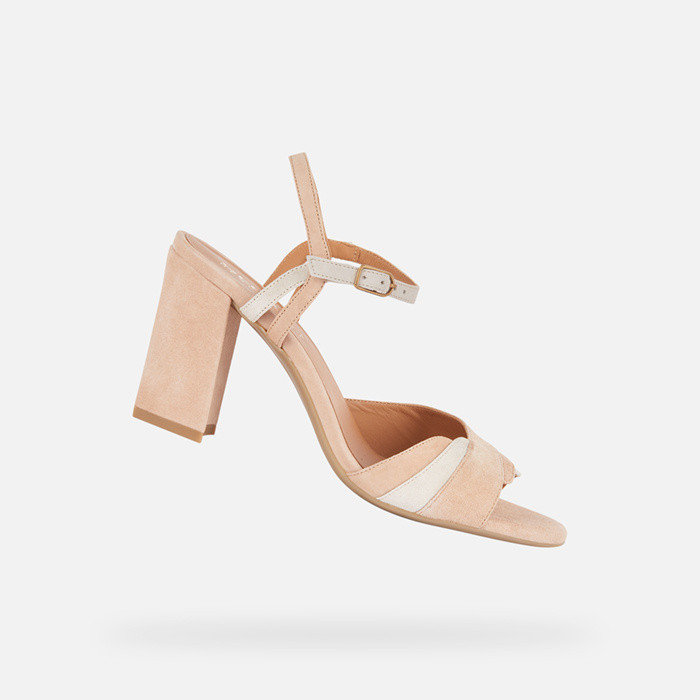 high-heeled sandals NEW ERAKLIA 80 WOMAN Beige | GEOX