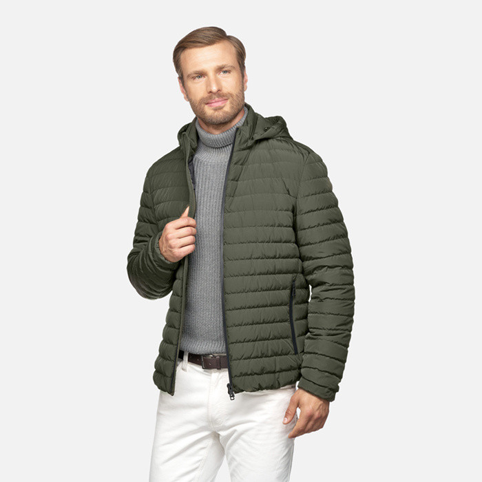 short down jacket ASCANIO MAN Deep depths | GEOX