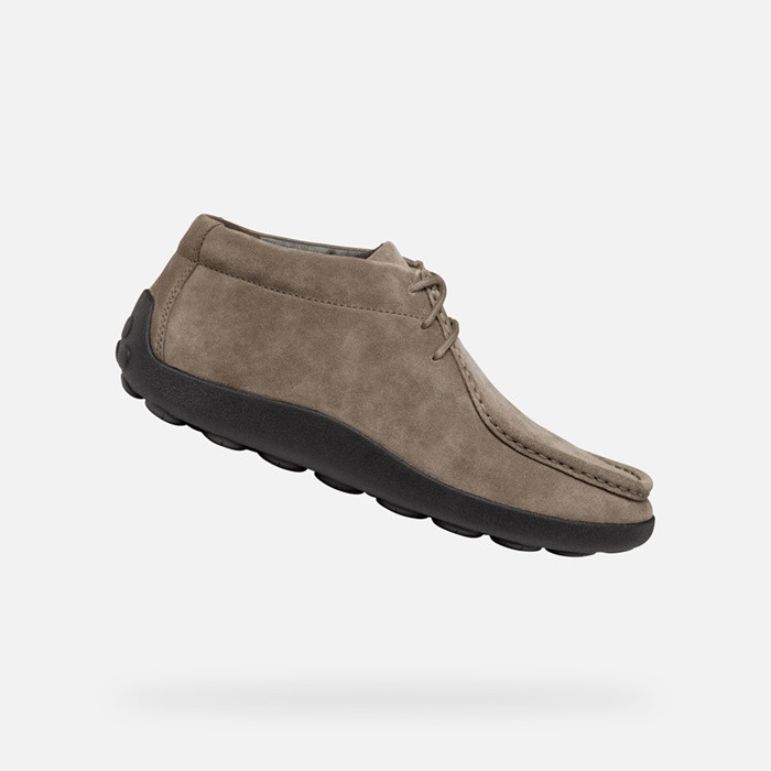 Suede loafers SPHERICA EC14 MAN Dove grey | GEOX