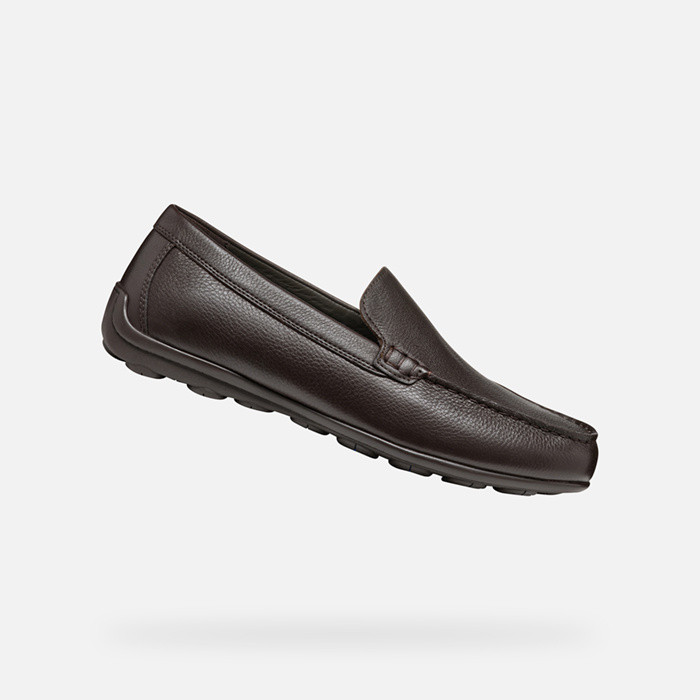 Leather loafers SPHERICA EC16 MAN Coffee | GEOX
