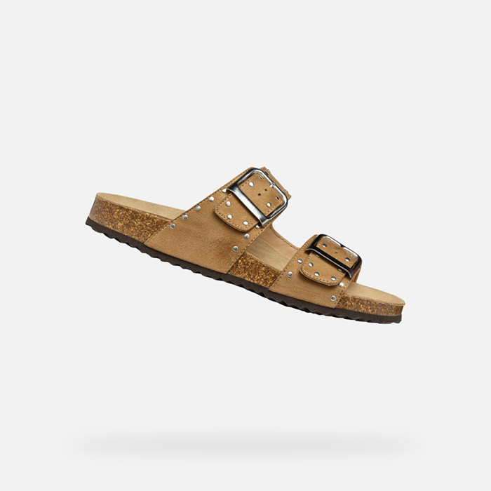 Slides shoes BRIONIA R WOMAN Rose | GEOX