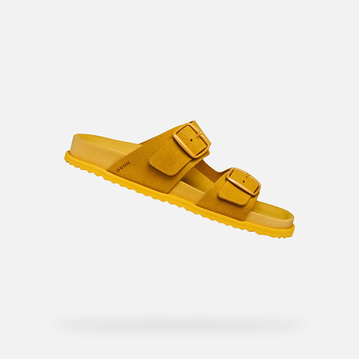 Slides shoes SANDYBETT WOMAN Yellow | GEOX