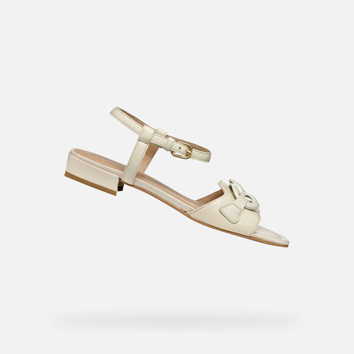 Flat sandals NEW ERAKLIA 15 WOMAN Papyrus | GEOX